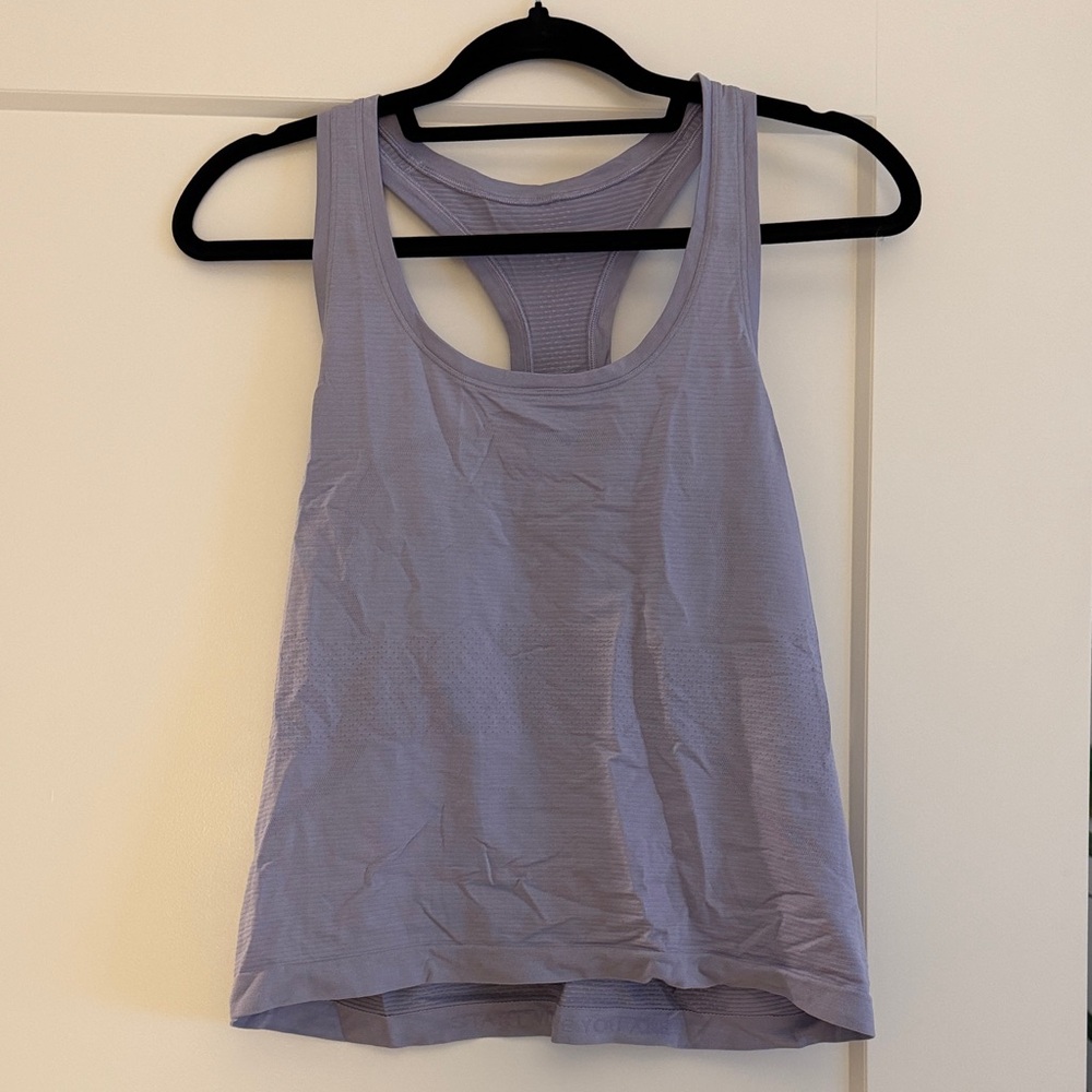 Lululemon Athletica Swiftly Light Purple Tank Top